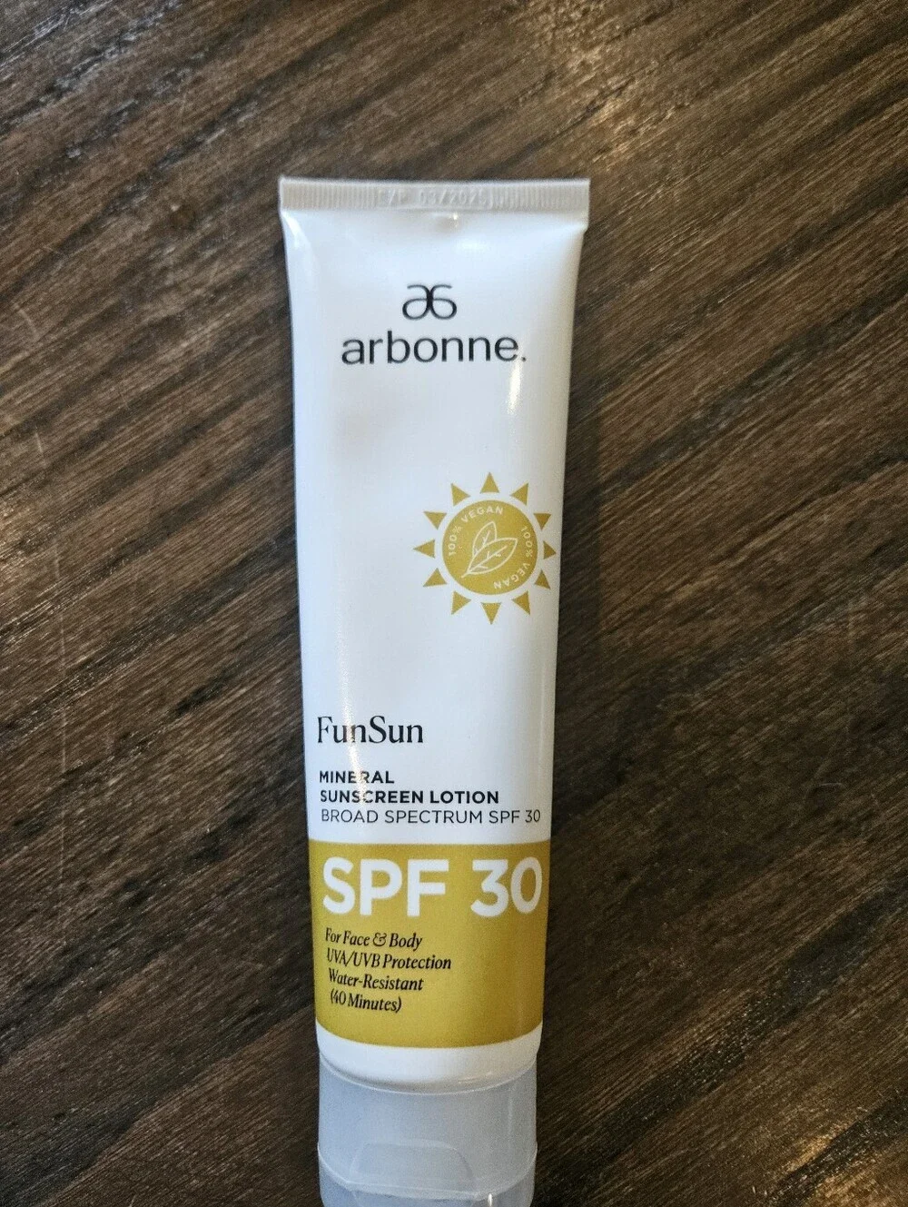 Arbonne mineral sunscreen